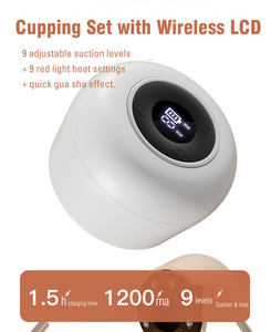 Dispositivo Multifuncional Inalámbrico de Terapia de Ventosas y Gua Sha con Pantalla LCD, Terapia de Calor con Luz Roja y Masaje Magnético - Product Image 4
