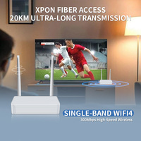 Módem Xpon Gpon 1 * GE + 3 * FE + 1 * POTS + 1 * WLAN de doble banda 802.11N + 1 * USB2.0 Wifi Red de fibra óptica ONT ONU Router