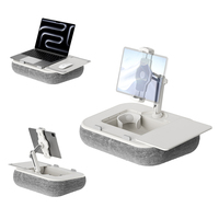 Support de tablette et d'ordinateur portable multifonctionnel réglable pour iPad, compatible avec le porte-gobelet, rangement, matériau ABS/PP, marque Ledetech/OEM