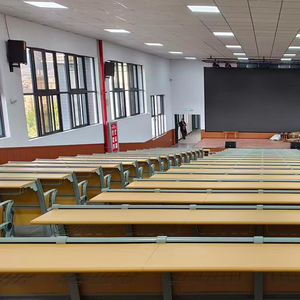 Muebles Universitarios al por Mayor, <span class=keywords><strong>Mesa</strong></span> y Silla Moderna de Aleación de Aluminio para Aula Escolar, Sala de Conferencias Multimedia - Product Image 6