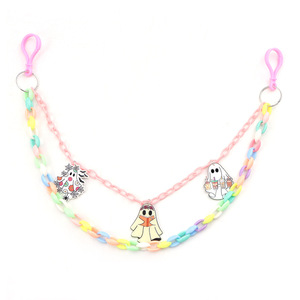 จี้อะคริลิคการ์ตูนผีฮาโลวีน สายคล้องกางเกงสองชั้น สายคาดเอวแฟชั่นสำหรับผู้หญิง สไตล์ฮิปฮอป - Product Image 5