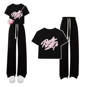Ensemble de vêtements d'été pour petites filles - Ensemble de deux pièces à manches courtes pour filles de 8 à <span class=keywords><strong>14</strong></span> <span class=keywords><strong>ans</strong></span> - Product Image 1