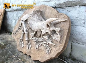 Decoración <span class=keywords><strong>de</strong></span> Pared con Temática Jurásica <span class=keywords><strong>de</strong></span> Dinosaurios, Panel Fossilizado <span class=keywords><strong>de</strong></span> Triceratops - Product Image 4