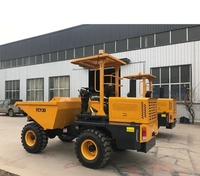 Tout nouveau FCY30 Mini dumper hydraulique 3 tonnes diesel roue dumper 4x4 camion à benne basculante minière à vendre