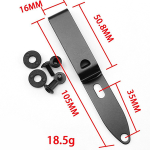 Clip de ceinture universel en acier inoxydable avec vis pour fixation d'équipement extérieur et transport d'outils - Product Image 6