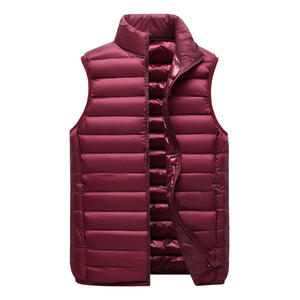 Veste en duvet de canard à col montant, <span class=keywords><strong>sans</strong></span> <span class=keywords><strong>manches</strong></span>, chaude, avec fermeture à glissière complète, vêtements d'extérieur d'hiver, vestes utilitaires, gilet bouffant pour femmes - Product Image 1