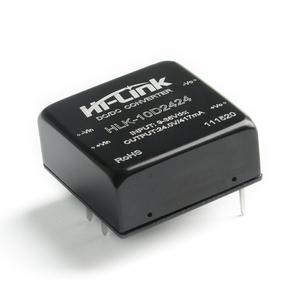 Hi-Link ของแท้ ตัวแปลงไฟ DC-DC แบบแยกส่วน กำลังไฟต่ำ ไม่ได้รับการควบคุม โมดูลจ่ายไฟ 24V เป็น 24V 10W SIP HLK-10D2424 - Product Image 1