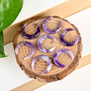 Vente en gros de pierres précieuses en cristal naturel poli, en forme de croissant de lune, pour la fabrication de bijoux DIY - Product Image 4