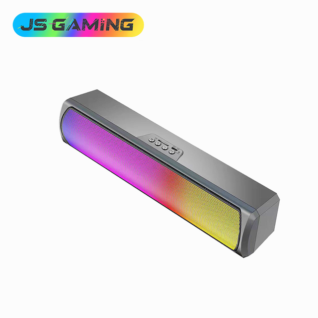 JSGAMING Q4 Hot Selling Wireless RGB Speaker HIFI Stereo Surround Outdoor Soundbar Subwoofer TV PC Blue-tooth Gaming Speaker