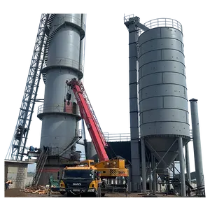 KENYA Kapur Calcining Vertikal Shaft Lime Kiln Lime Hydration Line