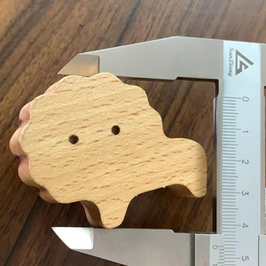 Boutons en bois de hêtre non traité, éléphant/lion/girafe, boutons, crochets, poignées, <span class=keywords><strong>animaux</strong></span>, pour tiroirs - Product Image 4