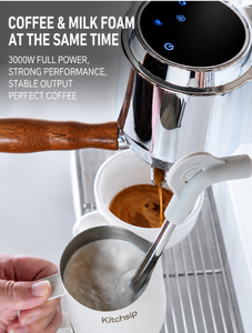 Commercial Espresso <b>Coffee</b> <b>Machine</b> with PID Temperature Control and Steam Wand for Home Café - Product Image 6
