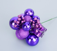 Décorations de Noël avec boule à paillettes et boîte cadeau, pendentif pour arbre de Noël et guirlande
