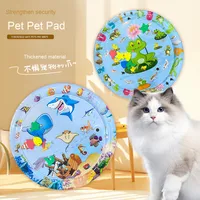 Peluche en PVC de dessin animé de vente chaude épaissie tapis de glace gonflable rempli d'eau résistant aux rayures pour chat chien en plastique