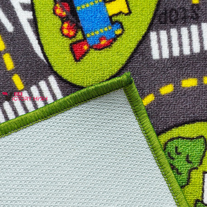 <span class=keywords><strong>Tapis</strong></span> de jeu <span class=keywords><strong>interactif</strong></span> géographique en nylon tissé à la machine sur le thème de l'apprentissage moderne pour la crèche et la salle de jeux - Product Image 4