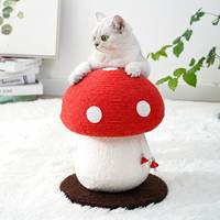 Poteau à gratter pour chat en forme de champignon, griffoir décoratif en corde, arbre à gratter pour chat d'intérieur, jouet d'escalade pour chat, vente en gros OEM