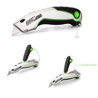 Couteau utilitaire personnalisable en acier SK4 ASSIST 47-T1 avec lame coulissante et manche en alliage d'aluminium, idéal pour le bricolage (OEM)