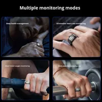Montre connectée transfrontalière à quartz deux-en-un avec moniteur de fréquence cardiaque, d'oxygène sanguin et de sommeil, mode sport, affichage analogique et câble