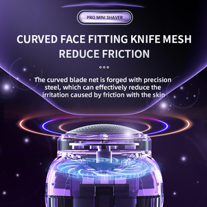 Afeitadora eléctrica para hombre de carga rápida USB completamente automática, mini cuchillo portátil giratorio para Barba de coche de seis hojas - Product Image 4