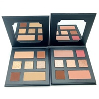Palette de maquillage OEM personnalisée, imperméable, hautement pigmentée, 9 teintes d'ombres à paupières et de blush, palette en papier, palette en carton