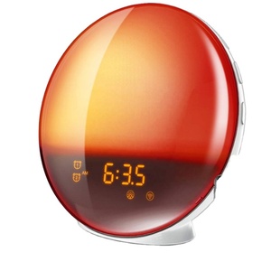Lámpara Despertador LED Digital con 7 Colores Cambiantes, Simulación de Amanecer y Atardecer - Product Image 1