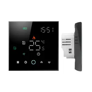 2022 Hotowell neues Matrix-Licht display Tuya WiFi Elektro-/Wasser boden heizelement Thermostat