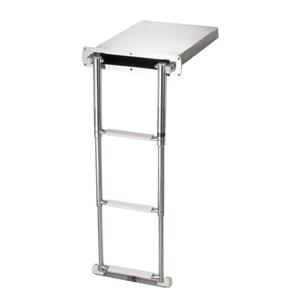 Escalera Telescópica Retráctil de Acero AISI 316 de 3 Peldaños, en Caja, Producto de Ferretería Marina - Product Image 2