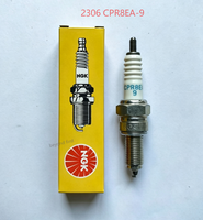 Bougie d'allumage authentique NGK 2306 CPR8EA-9 de remplacement pour Honda CB125 XR150 Yamaha FZ16 YBR250 Suzuki GN250 Kawasaki KLX230