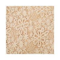 Dentelle brodée douce en voile français blanc 100 % coton, soluble dans l'eau, pour robe de soirée, prix de gros compétitif, personnalisable 2024