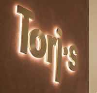 Lettres 3D personnalisées en acrylique miroir or et argent, signalétique en cristal pour la décoration festive et le branding d'événements spéciaux