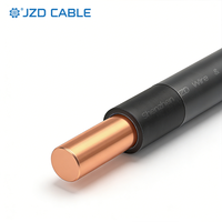 Cable de Nylon THHN Certificado UL83 JZD, Calibres 8, 10, 12, 14 AWG, Cobre Sólido Trenzado, Aislamiento de PVC, 600V, para Cableado Industrial y de Edificios