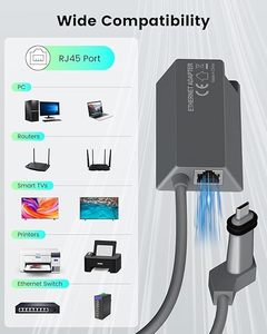 Adaptateur Ethernet Starlink pour la 2e génération - Accessoires Starlink pour kit <span class=keywords><strong>Internet</strong></span> V2 - Matériel PVC - Charge rapide 5A - Cuivre pur - Product Image 3