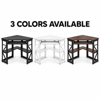 Bureau d'angle multifonctionnel moderne et durable avec étagère de rangement pour la maison et le bureau – Meilleure vente
