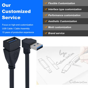 Cable de Extensión LUNG KAY de 90 Grados AM AF M/F, Cable de Extensión USB3.0 para Transferencia de Datos y Sincronización para Impresora y Cámara - Product Image 5