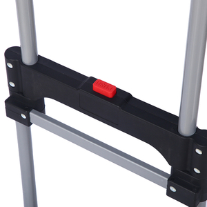 Foldable Aluminum Hand Cart <b>Platform</b> <b>Trolley</b> 2 Wheel Movable Carrier for Shopping Storage Industrial Use - Product Image 6