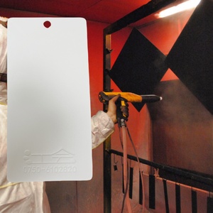 Revêtement en poudre thermodurcissable anti-jaunissement pour protection des surfaces métalliques, finition <span class=keywords><strong>sable</strong></span> blanc, directement de l'usine, pour intérieur et extérieur - Product Image 3