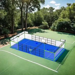 Court Professional Panoramic Artificial Grass Padel Tennis Court