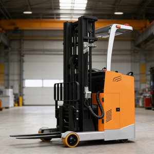 Alat Pengangkat Hidrolik 1,5 Ton dengan Penggerak Samping, Tipe Stand-up Stacker, Tinggi Angkat 3m untuk Aplikasi Logistik Gudang - Product Image 1