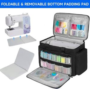 Échantillon gratuit : Sac de transport universel grande capacité pour machine à coudre, double couche, pour le rangement des accessoires de couture - Product Image 2