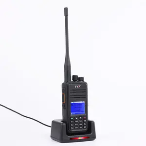 TYT MD-UV380 5Wデュアルバンドウォーキートーキーポータブルラジオ、FM/AMモード、ケーブル付き