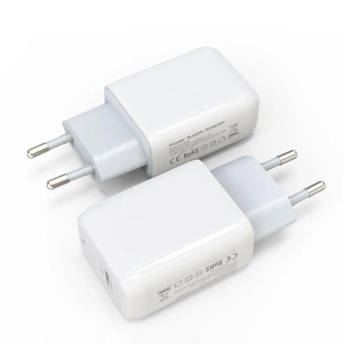 Bộ Sạc Điện Thoại Di Động 20Watt PD 3.0 EU USB C Bộ Sạc Tường Loại C Di Động Nhanh 20W Cho IPhone 13 12 PD