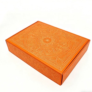 Boîtes cadeaux en carton <span class=keywords><strong>orange</strong></span> personnalisées avec logo, emballages de luxe, grandes et petites boîtes pliables en carton, boîtes d'expédition en papier <span class=keywords><strong>orange</strong></span> - Product Image 4