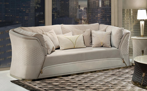 Diseño italiano moderno de lujo real sala de estar salón sofá de cuero conjunto de <span class=keywords><strong>muebles</strong></span> - Product Image 4