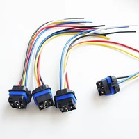 Relay Otomatis Tahan Air JD2912 12v 240v 40a 45a 110v 220v 380v 240v 4 Pin 5 Pin Set Soket Relay Kabel Harness