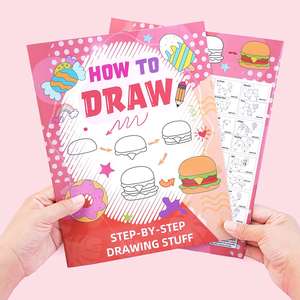 Libro para Colorear DIY: Cómo Dibujar Comida y Aperitivos para Niños - Suministros para Fiestas de Cumpleaños y Actividades Escolares - Product Image 1