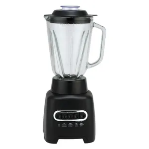 Liquidificador elétrico etl com 5 modelos, 400w, aprovação etl, botão de função, misturador de mesa com jarra de vidro de 1500ml