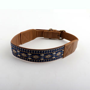 Aksesori hewan peliharaan lembut Bavarian pribadi tahan lama bergaya kerah <span class=keywords><strong>Aztec</strong></span> kulit tebal kerah anjing Collier Tuang Chien - Product Image 2