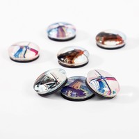 Aimants décoratifs personnalisés en verre transparent élégant et durable, impression numérique pour la décoration de comptoirs de café, tableaux d'affichage promotionnels