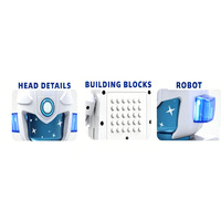 Robot pour enfants, jouet robot intelligent électrique à piles, mini robot dansant avec lumière et musique pour enfants HN-084318