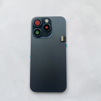Pièces de réparation de téléphone portable en gros d'usine couverture arrière en verre avec câble flexible pour iPhone 15 Pro boîtier en verre arrière avec lentille